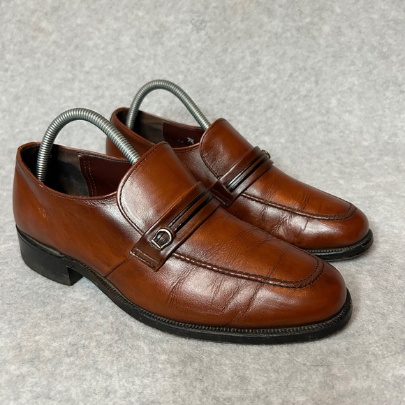 VTG Weyenberg Massagic Air Cushion Brown Leather Loafers 7.5‎ D USA Dress shoes